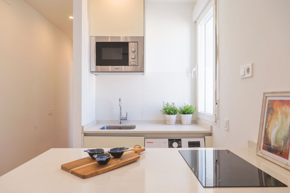 Kitchen of a rental flat in Madrid – check its rental profitability
